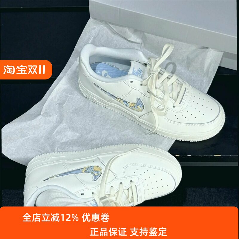Nike耐克大童男女鞋2025冬季新款空军舒适百搭低帮板鞋IM6697-141