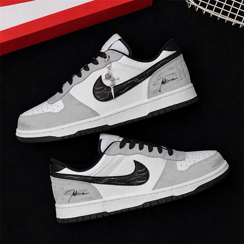 【球鞋定制】耐克 BIG NIKE LOW 雾灰 男款百搭低帮潮流休闲板鞋
