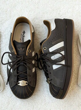 阿迪达斯三叶草男女款鞋子2026春季新款贝壳头百搭潮流板鞋HP7108