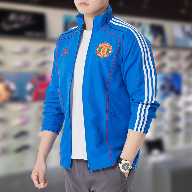 新款舒适宽松透气足球夹克