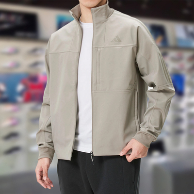 Adidas阿迪达斯男子外套2026春季新款舒适宽松运动休闲夹克KR2533