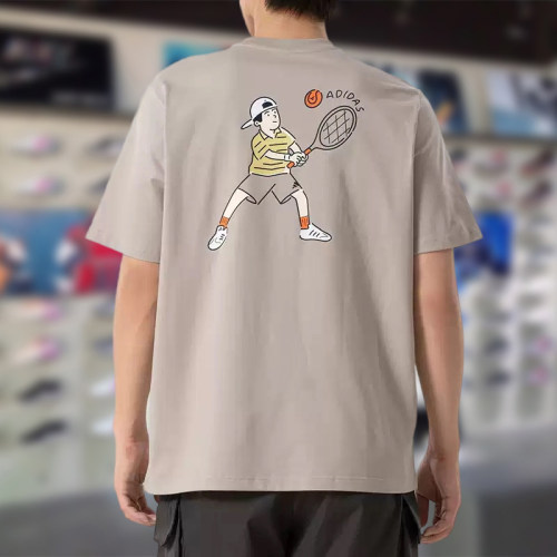 Adidas阿迪达斯男子短袖2025秋季新款纯棉舒适宽松T恤上衣KC2867