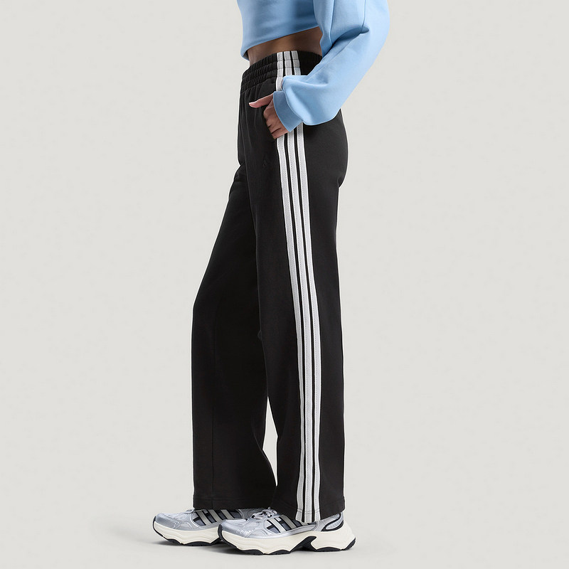 Adidas阿迪达斯女款裤子2026春季新款舒适宽松经典三杠长裤KS2819 - 实物图