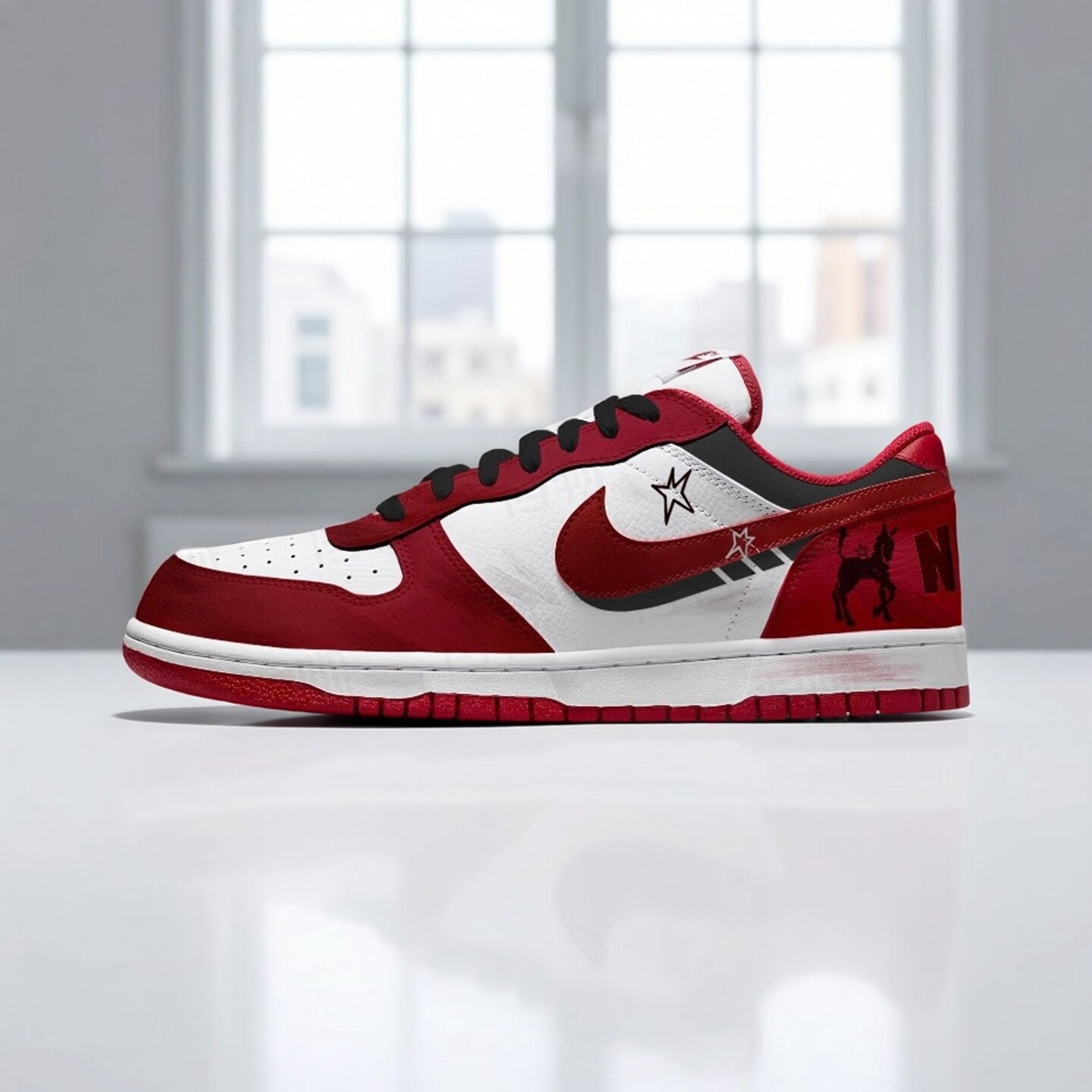 【球鞋定制】耐克男款鞋子 BIG NIKE LOW 赤焰星骑 百搭潮流板鞋