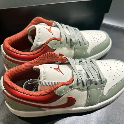 Nike耐克男款鞋子2025冬季新款舒适百搭AJ低帮耐磨板鞋553558-133