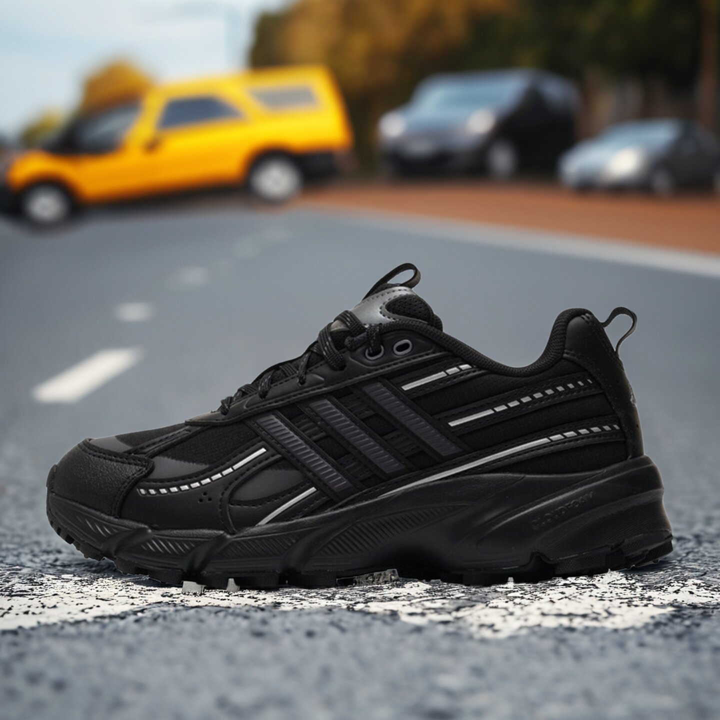 Adidas阿迪达斯男女款鞋子2026冬季新款舒适透气跑步老爹鞋KI6611