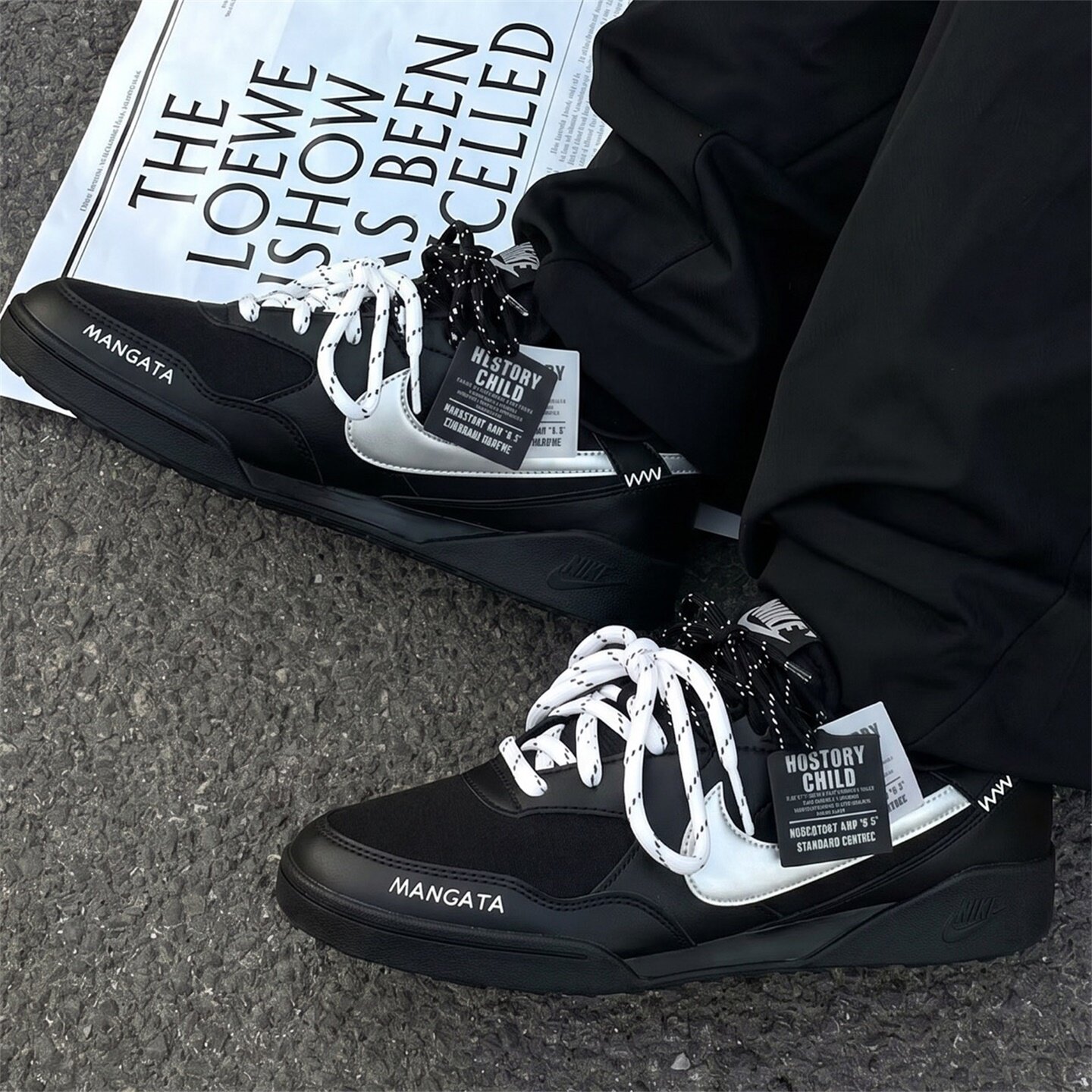 【球鞋定制】Nike耐克 TERRA MANTA 黑银星空 男款百搭潮流休闲鞋