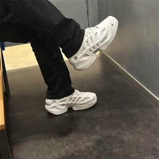 阿迪达斯三叶草男女鞋 新款 舒适防滑运动休闲洞洞鞋 IF3931 2024夏季