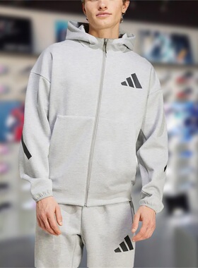 Adidas阿迪达斯男子外套2024冬季新款舒适宽松运动休闲夹克JF2450