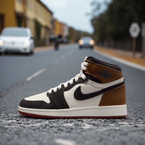 Nike耐克大童男女鞋2026秋季新款AJ JORDAN 1低帮板鞋FD1437-201