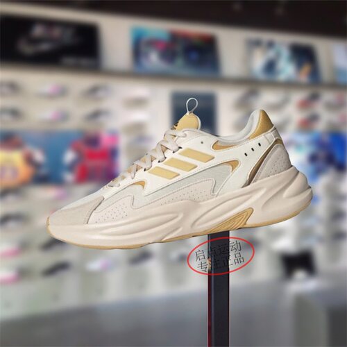 Adidas阿迪达斯男女款鞋子2024冬季新款舒适透气跑步老爹鞋JR3198