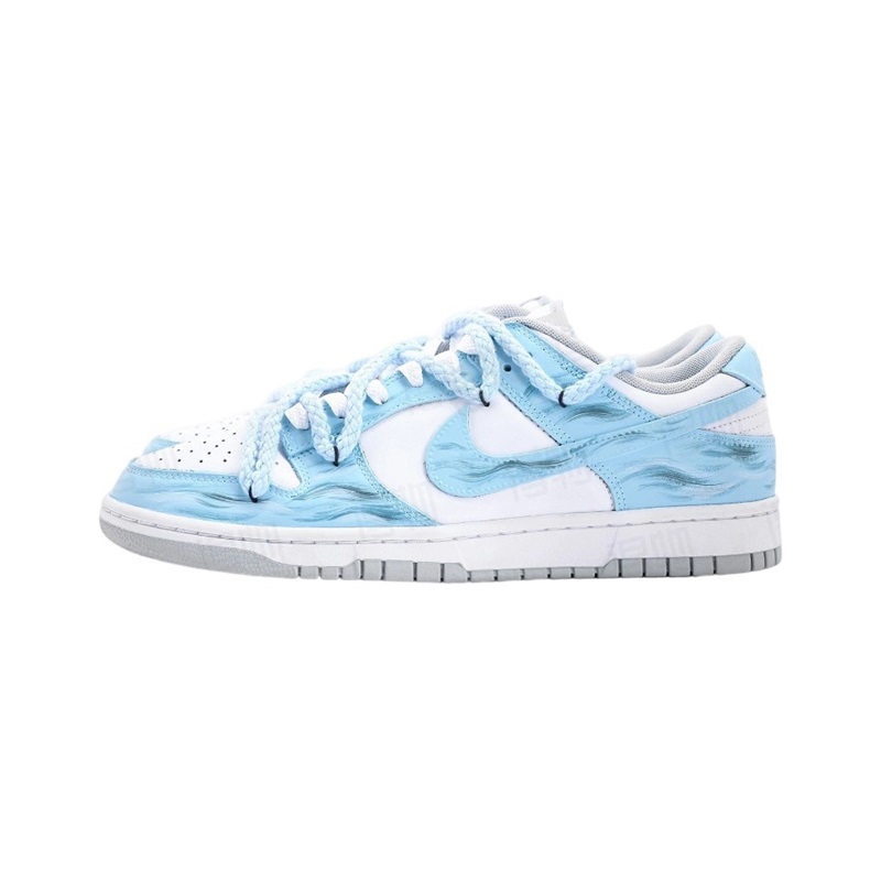【球鞋定制】耐克Nike DUNK 雾蓝 男女同款百搭潮流休闲低帮板鞋