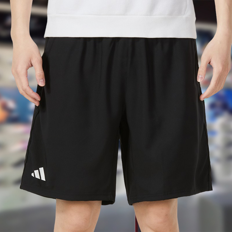 新款舒适宽松梭织运动短裤