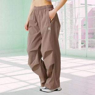 阿迪达斯三叶草女款裤子2025夏季新款舒适宽松透气休闲长裤JD0783
