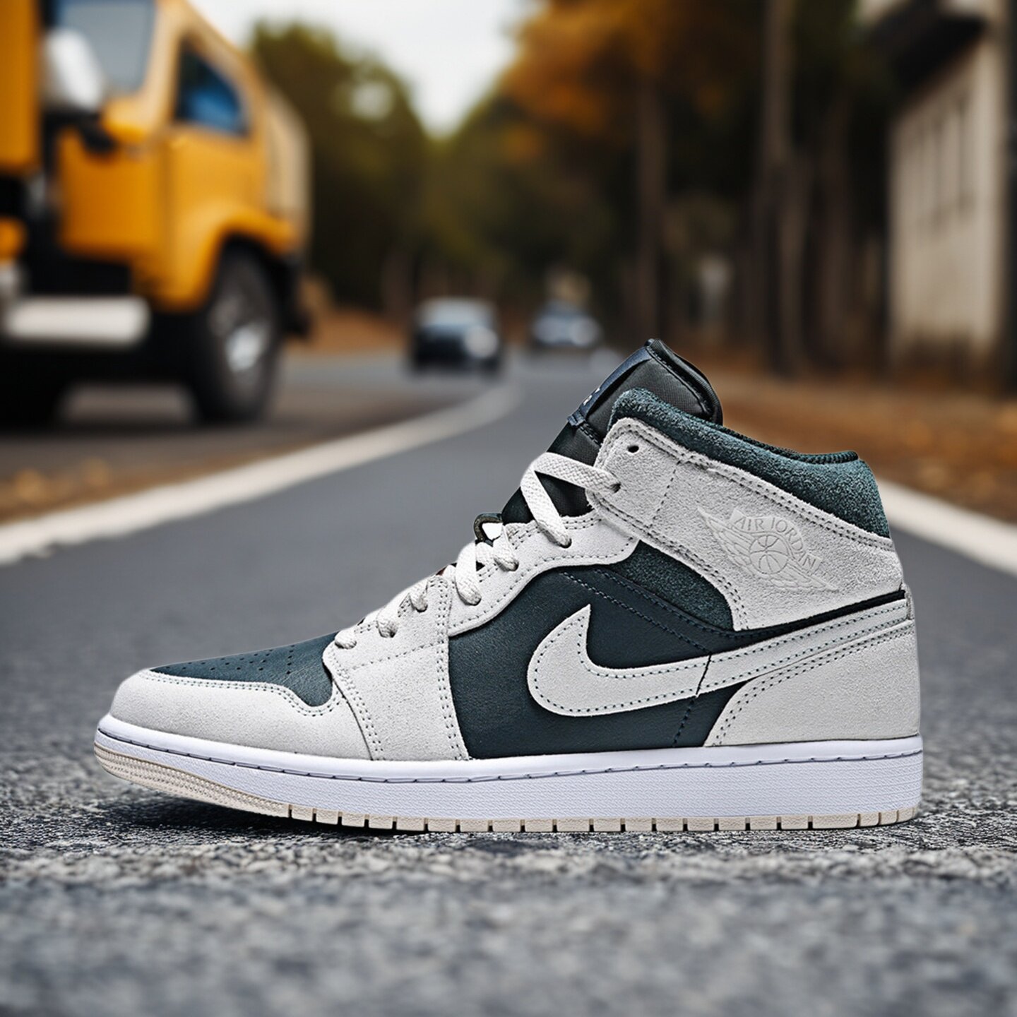 NiKe耐克男鞋子2026冬季新款JORDAN 1低帮休闲潮流板鞋DQ8426-110