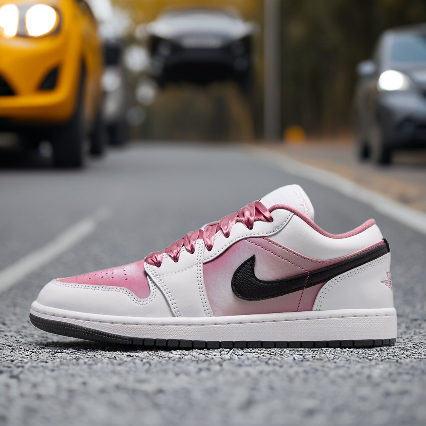 Nike耐克女鞋子2026秋季新款AJ JORDAN 1低帮休闲板鞋IO0668-100