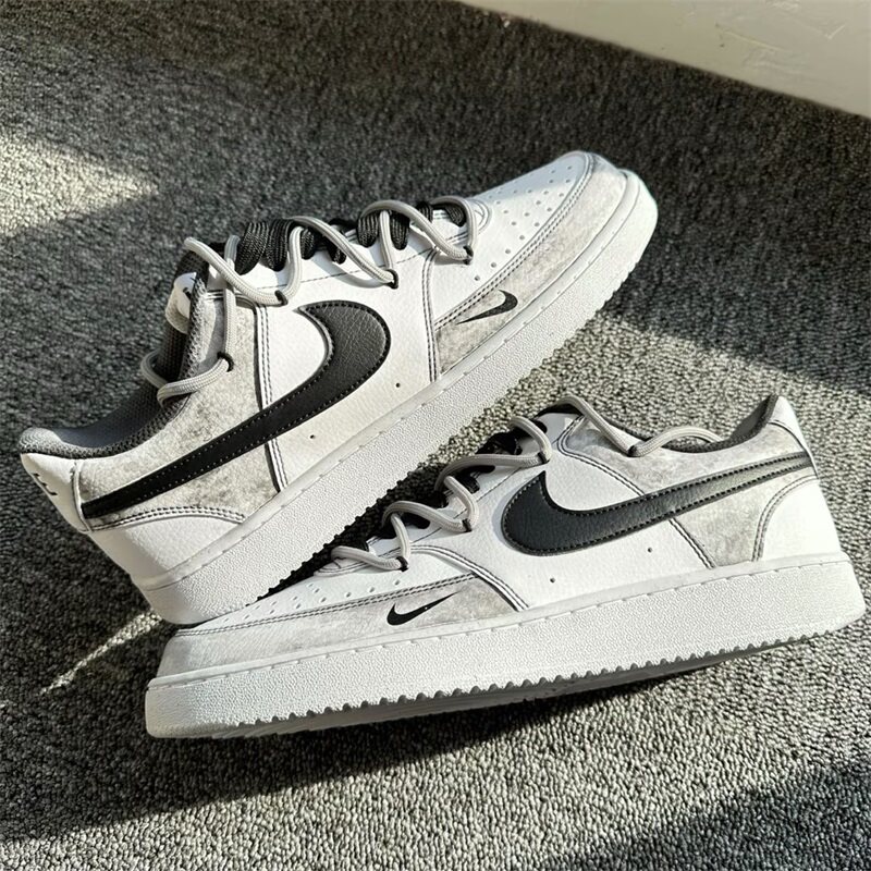 【球鞋定制】Nike耐克男款鞋子Court vision水墨晕染运动休闲板鞋