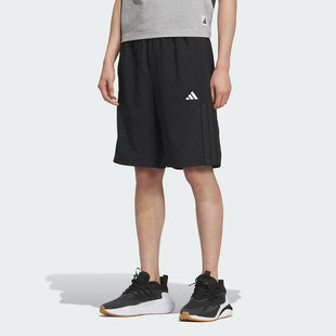 Adidas阿迪达斯男款裤子2026夏季新款舒适宽松梭织运动短裤KC2882
