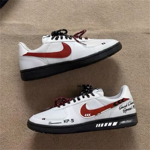 【球鞋定制】耐克 Nike Field General 曜白芍红 男女低帮防滑鞋