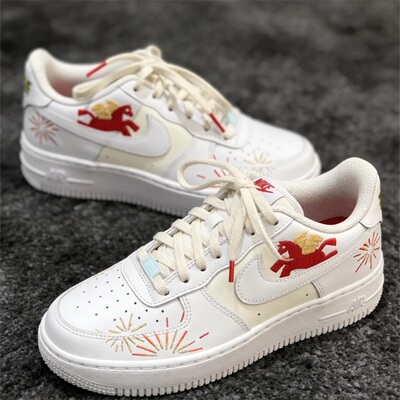Nike耐克大童男女鞋2026春季新款空军舒适百搭低帮板鞋IQ1133-111