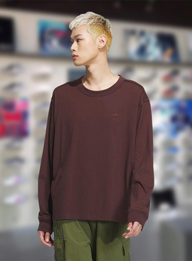 阿迪达斯三叶草男长袖2024夏季新款舒适宽松运动休闲套头衫JG1520