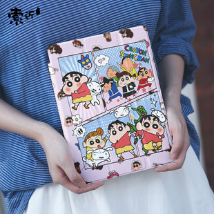 适用于ipad11平板保护壳air7保护套5pro11寸10代苹果9mini6带笔槽透明外壳三y型折叠卡通风格