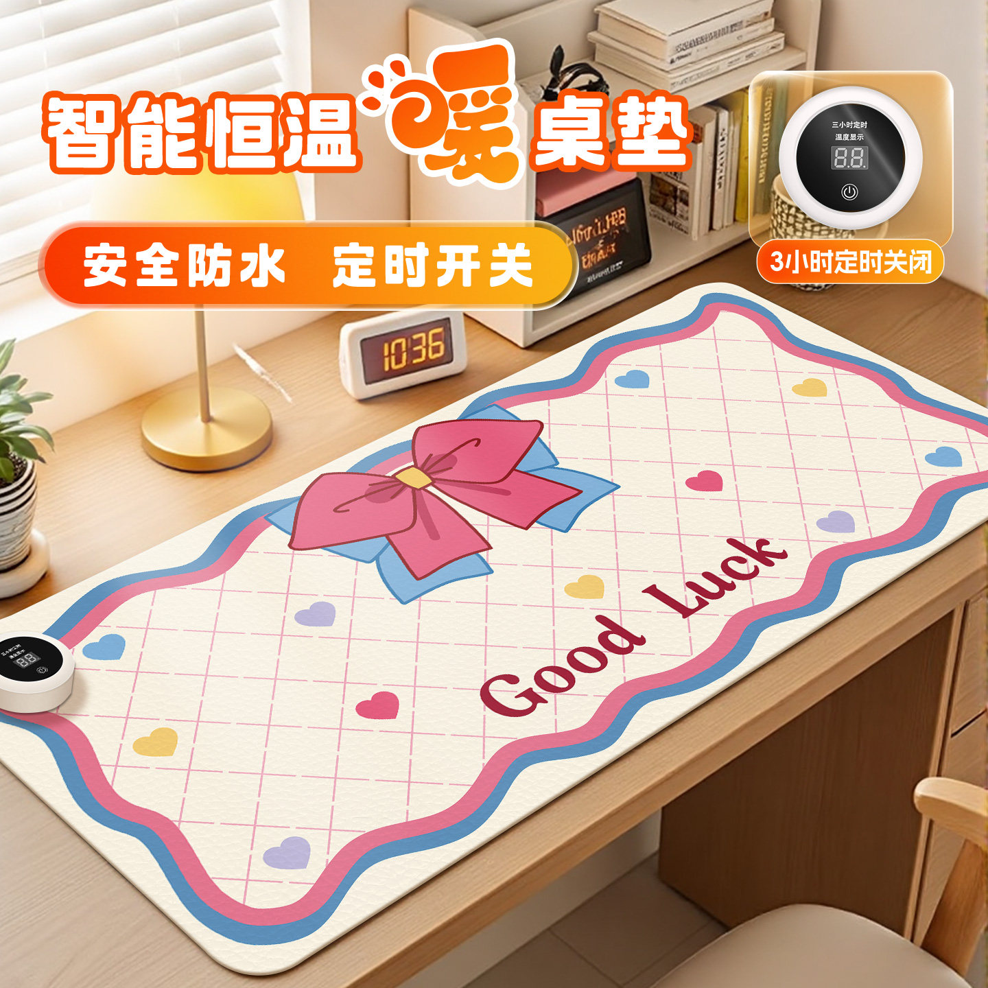 高颜值办公室加热暖桌垫