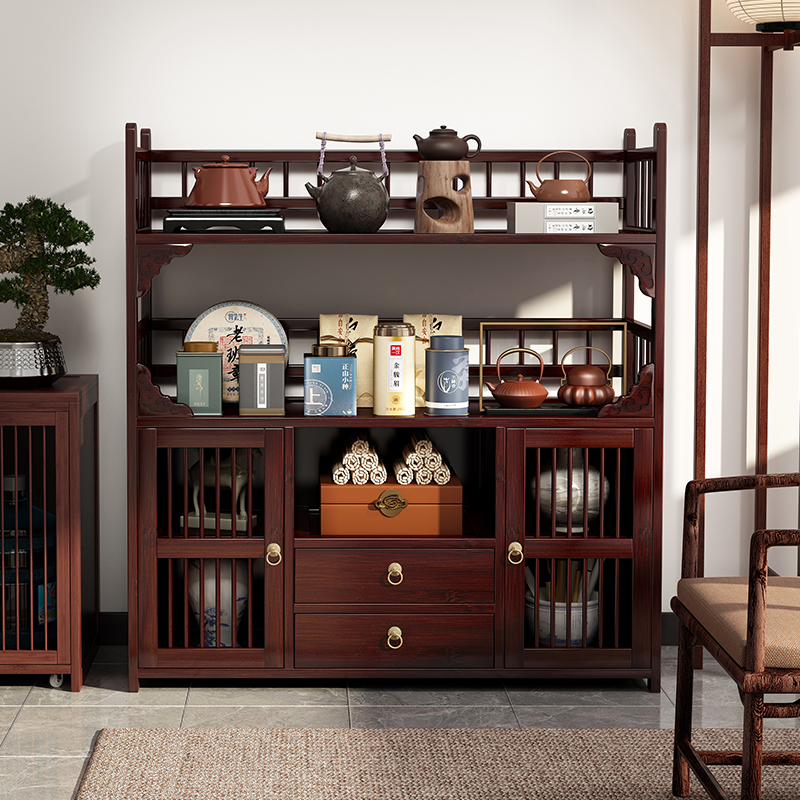 茶柜置物架新中式博古架