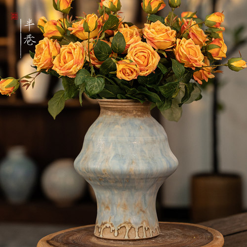 花瓶陶瓷花瓶摆件客厅插花轻奢高级感插花花器水培装饰富贵竹花瓶