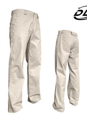 DLZ夏款 美式休闲裤斜纹棉水洗做旧纯色百搭直筒弹力男长裤