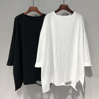 白色t恤女内搭可外穿长款