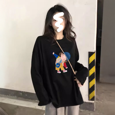 黑色打底衫女秋冬长袖t恤