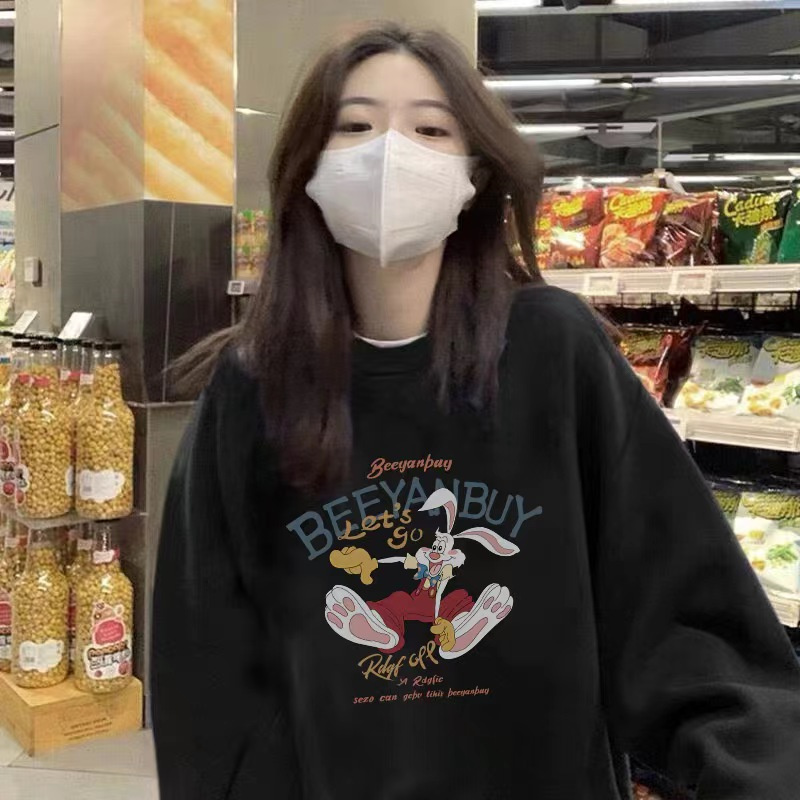 美式复古卫衣卫衣女2023新款爆