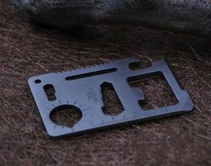 。多用途多功能刀卡片工具卡瑞士卡户外野营工具创意卡工具卡片刀