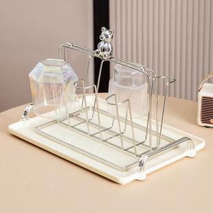 不锈钢大杯架倒扣客厅水杯收纳 8杯杯架玻璃杯杯架家用高杯子收纳