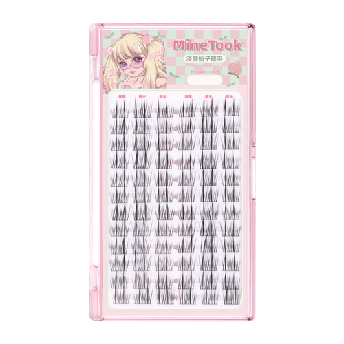 Mine Took/苾桃淡颜仙子睫新款假睫毛三部曲轻盈柔软自然仿真细梗