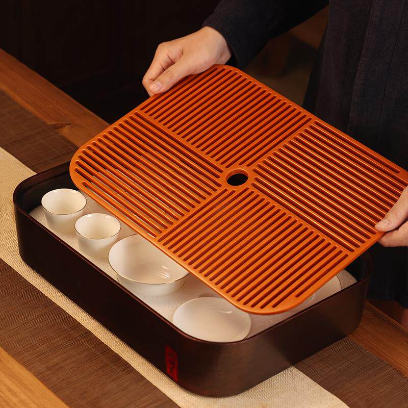 德国进口大容量电木茶盘 方形家用干泡式中式风格功夫茶具