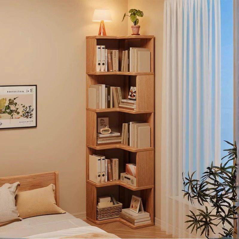 转角书架落地置物架2025新款卧室拐角床头书柜家用靠墙收纳储物柜,住宅家具,书架,淘宝优惠券,粉丝福利购,淘宝优惠卷