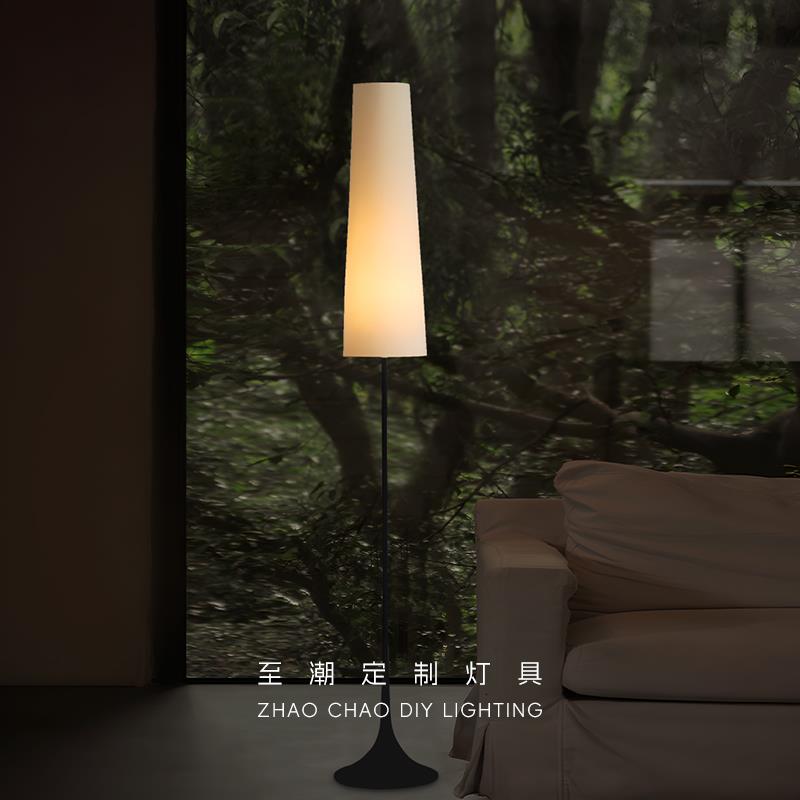 侘寂风覆古日式创意落地灯简约现代客厅沙发卧室床头设计师气氛灯