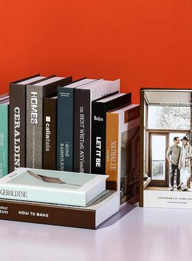 现代简约假书摆件仿真书道具书装饰书装饰品北欧风格创意书柜书盒