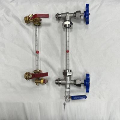 有机玻璃管式液位计消防水池刻度显示水位油亚克力直排污开关就地