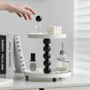 饰铁艺 托盘轻奢创意装 Nordic Sense北欧简约桌面收纳玄关双层托