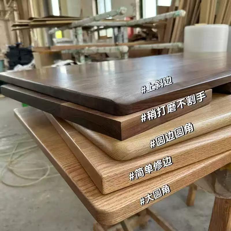 实木板桌面板定制松木老榆木大板桌板餐桌隔板飘窗桌子原木吧台面