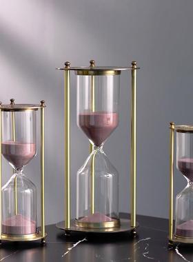 北欧创意沙漏倒计时防摔学习专用轻奢高档时间管理计时器装饰摆饰