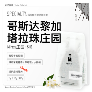 哥斯达黎加精品庄园单品咖啡豆蜜处理高甜茉莉花香果香手冲SOE