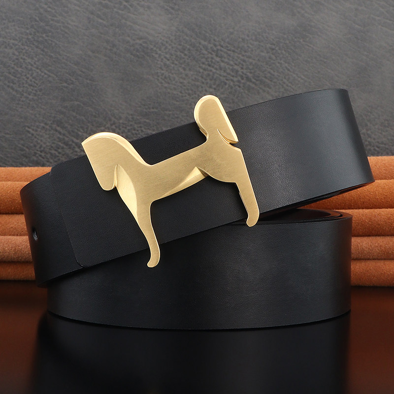 高档不锈钢皮带男士时尚腰带潮流小马韩版休闲韩版青年3.8宽裤带