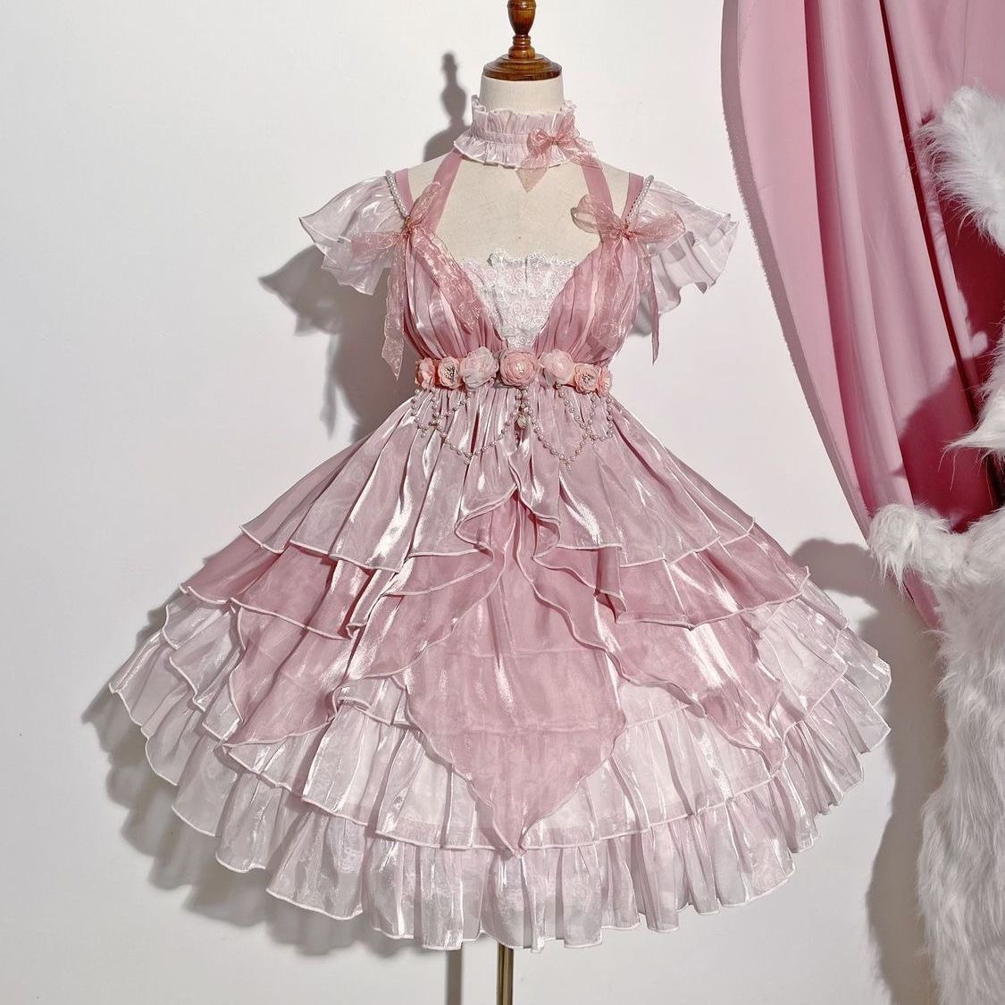 小花仙小花嫁Lolita洋装华丽优雅JSK连衣裙小花仙cos衣服安安