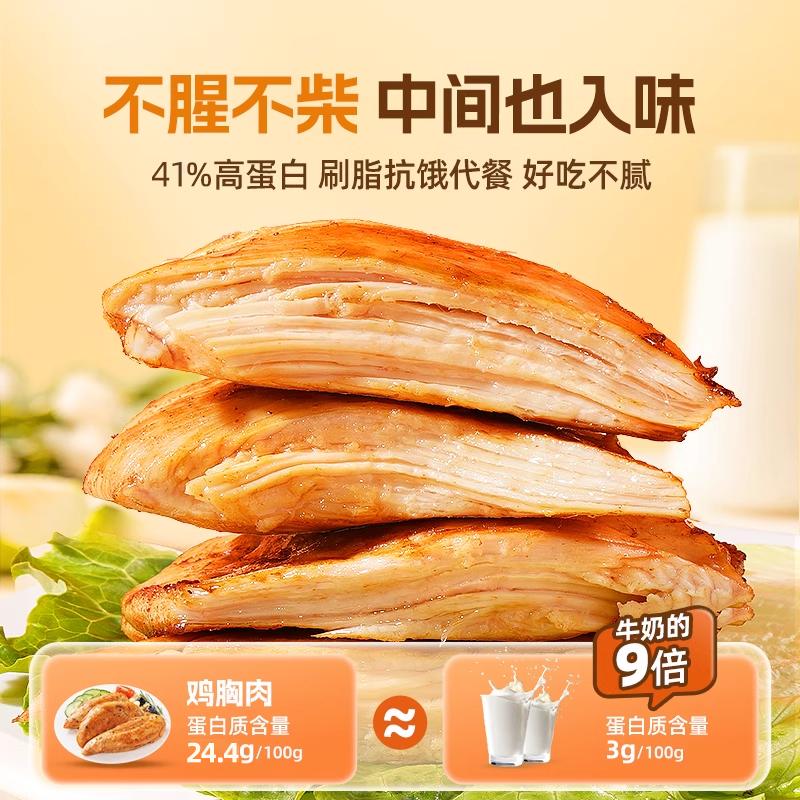 适合减脂期代餐食物低脂低卡低热量无糖无添加剂0反式脂肪酸减肥解馋小零食鸡胸肉健身即食轻食高蛋白控卡低负担饱腹食品网红小吃