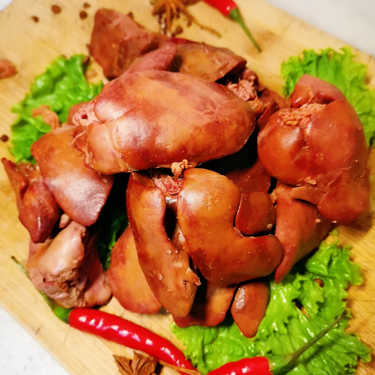 鸡肝熟食即食零食卤味东北熏酱熟食特产低脂下酒菜五香咸味酱鸡肝