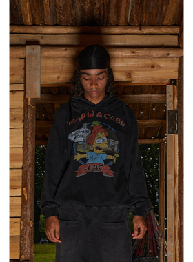 【PacShop】.pac 动画恶搞印花做旧破坏水洗连帽衫